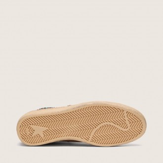 Golden Goose Ball Star In Brown Leather With Beige Suede Star And Beads