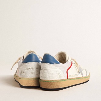 Golden Goose Ball Star In Nappa And Mesh With Silver Metallic Leather Star Golden Goose Ball Star In Nappa And Mesh With Silver Metallic Leather Star