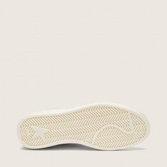 Golden Goose Ball Star Ltd In Beige Crochet And Suede With Blue Star