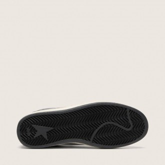 Golden Goose Ball Star Ltd In Dark Blue Leather With Light Blue Swarovski Crystal Star And Suede Inserts