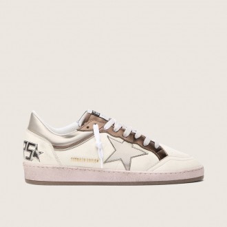 Golden Goose Ball Star Ltd In Nappa Leather With Metallic Bio-Based Star And Inserts