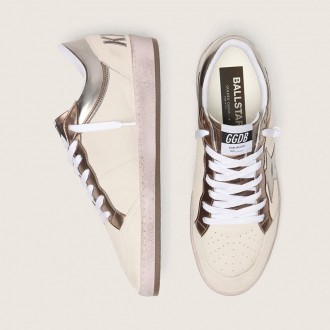 Golden Goose Ball Star Ltd In Nappa Leather With Metallic Bio-Based Star And Inserts Golden Goose Ball Star Ltd In Nappa Leather With Metallic Bio-Based Star And Inserts