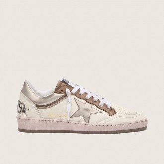 Golden Goose Ball Star Ltd In Nappa Leather With Metallic Bio-Based Star And Inserts
