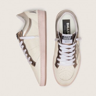 Golden Goose Ball Star Ltd In Nappa Leather With Metallic Bio-Based Star And Inserts Golden Goose Ball Star Ltd In Nappa Leather With Metallic Bio-Based Star And Inserts