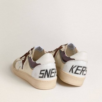 Golden Goose Ball Star Ltd In Nappa With Nappa Star And Leather Heel Tab Golden Goose Ball Star Ltd In Nappa With Nappa Star And Leather Heel Tab
