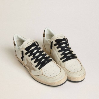 Golden Goose Ball Star Wishes With Suede Star And Leopard-Print Pony Skin Heel Tab