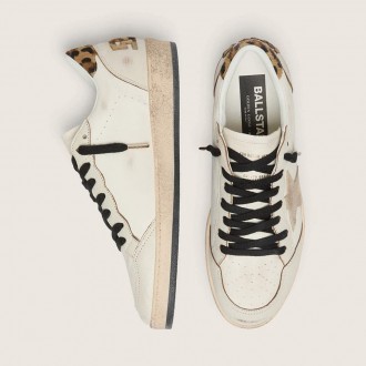 Golden Goose Ball Star Wishes With Suede Star And Leopard-Print Pony Skin Heel Tab Golden Goose Ball Star Wishes With Suede Star And Leopard-Print Pony Skin Heel Tab
