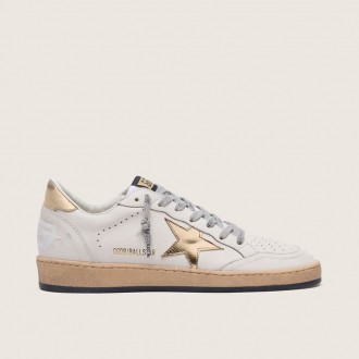 Golden Goose Ball Star With Gold Star And Heel Tab