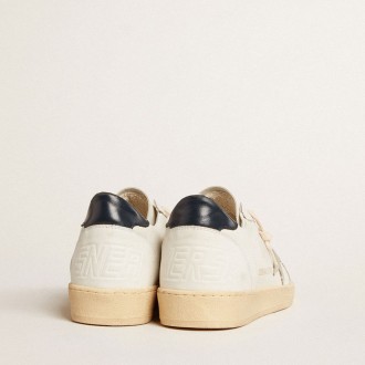 Golden Goose Ball Star With Ice-Gray Suede Star And Blue Leather Heel Tab