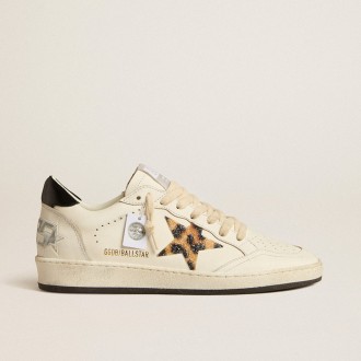 Golden Goose Ball Star With Leopard-Print Star Embellished With Swarovski Crystal
