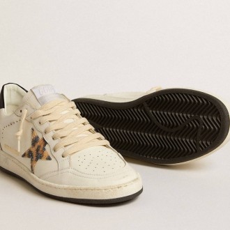 Golden Goose Ball Star With Leopard-Print Star Embellished With Swarovski Crystal Golden Goose Ball Star With Leopard-Print Star Embellished With Swarovski Crystal