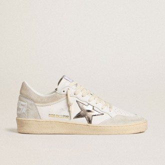 Golden Goose Ball Star With Metallic Leather Star And Glossy Leather Heel Tab