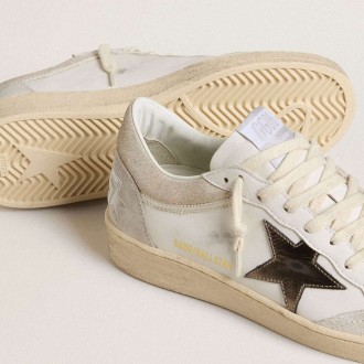 Golden Goose Ball Star With Metallic Leather Star And Glossy Leather Heel Tab