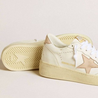 Golden Goose Ball Star With Pink Nubuck Star And Heel Tab