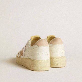 Golden Goose Ball Star With Pink Nubuck Star And Heel Tab