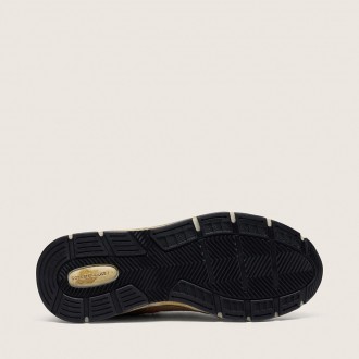 Golden Goose Dad-Star In Gold Laminated Leather And Mesh With White Leather Star And Gold Leather Heel Tab Golden Goose Dad-Star In Gold Laminated Leather And Mesh With White Leather Star And Gold Leather Heel Tab