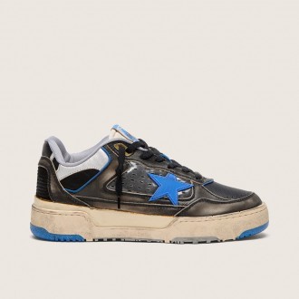 Golden Goose Forty2 In Black Foam Rubber And Leather With Tpu Star And Black Leather Heel Tab