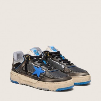Golden Goose Forty2 In Black Foam Rubber And Leather With Tpu Star And Black Leather Heel Tab Golden Goose Forty2 In Black Foam Rubber And Leather With Tpu Star And Black Leather Heel Tab