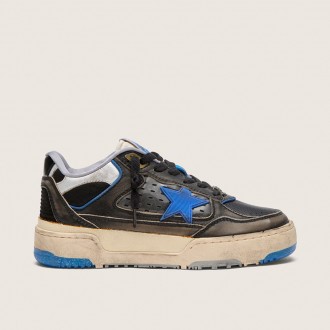 Golden Goose Forty2 In Black Foam Rubber And Leather With Tpu Star And Black Leather Heel Tab
