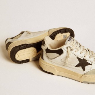 Golden Goose Forty2 With Black Star And Black Leather Heel Tab Golden Goose Forty2 With Black Star And Black Leather Heel Tab