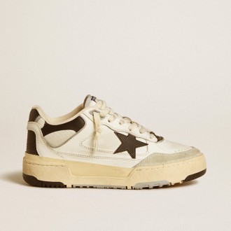 Golden Goose Forty2 With Black Star And Black Leather Heel Tab