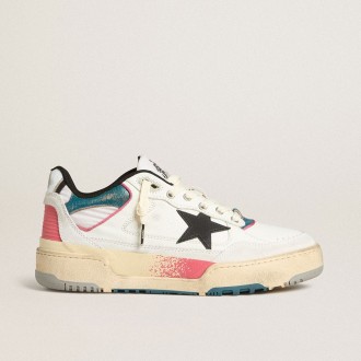 Golden Goose Forty2 With Black Star And Silver Foiled Leather Heel Tab