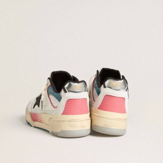 Golden Goose Forty2 With Black Star And Silver Foiled Leather Heel Tab