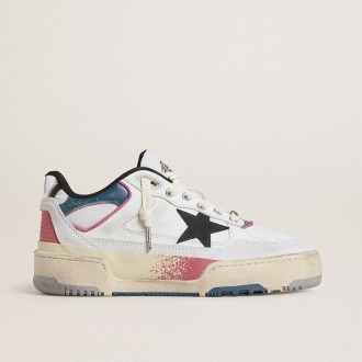 Golden Goose Forty2 With Black Star And Silver Foiled Leather Heel Tab