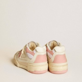 Golden Goose Forty2 With Pink Star And White Leather Heel Tab Golden Goose Forty2 With Pink Star And White Leather Heel Tab