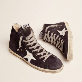 Golden Goose Francy In Leather With Leather Star And Heel Tab