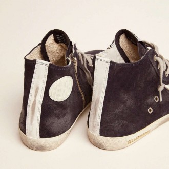 Golden Goose Francy In Leather With Leather Star And Heel Tab