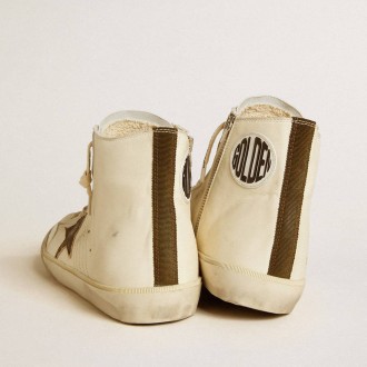 Golden Goose Francy Penstar In Nappa With Black Suede Star And Cotton Heel Tab