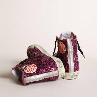 Golden Goose Francy With Sequins And Handwritten Lettering On The Outsole Golden Goose Francy With Sequins And Handwritten Lettering On The Outsole