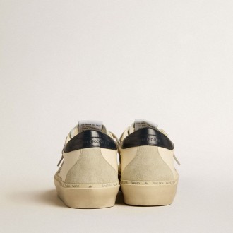 Golden Goose Hi Star In Nappa With Swarovski Crystal Star And Dark Blue Leather Heel Tab Golden Goose Hi Star In Nappa With Swarovski Crystal Star And Dark Blue Leather Heel Tab