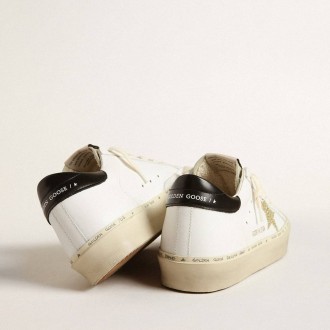 Golden Goose Hi Star With Swarovski Crystal Star And Black Heel Tab Golden Goose Hi Star With Swarovski Crystal Star And Black Heel Tab