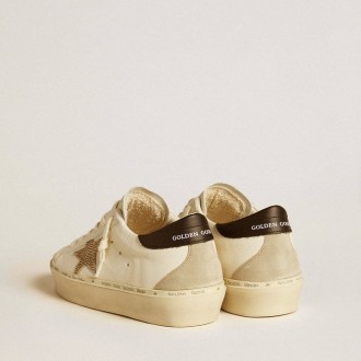 Golden Goose Hi Star With Swarovski Crystal Star And Black Leather Heel Tab