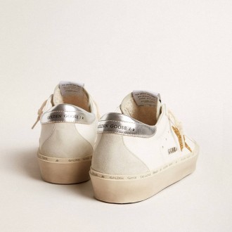 Golden Goose Hi Star With Swarovski Crystal Star And Silver Leather Heel Tab