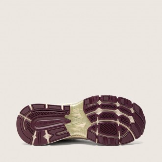 Golden Goose Lightstar Cny In White Mesh And Leather With Wine-Red Tpu Star