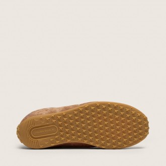 Golden Goose Marathon Speed With Tobacco Suede Upper And Silver Star Golden Goose Marathon Speed With Tobacco Suede Upper And Silver Star