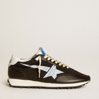 Golden Goose Marathon With Black Nylon Upper And White Star