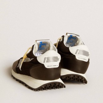 Golden Goose Marathon With Black Nylon Upper And White Star Golden Goose Marathon With Black Nylon Upper And White Star