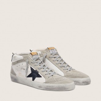 Golden Goose Mid Star White With Black Star Golden Goose Mid Star White With Black Star