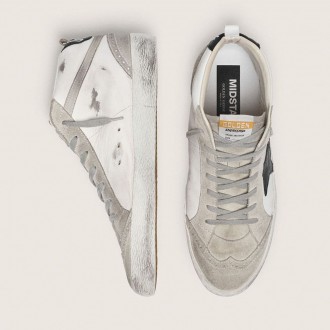 Golden Goose Mid Star White With Black Star Golden Goose Mid Star White With Black Star