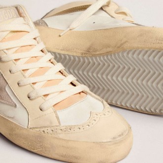 Golden Goose Mid Star With Star In Light Gray Suede And Gold Flash Golden Goose Mid Star With Star In Light Gray Suede And Gold Flash