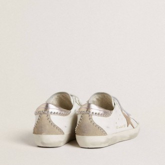 Golden Goose Old School Ltd With Rose Gold Metallic Leather Star And Heel Tab