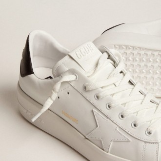 Golden Goose Purestar With Leather Star And Black Leather Heel Tab Golden Goose Purestar With Leather Star And Black Leather Heel Tab