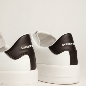 Golden Goose Purestar With Leather Star And Black Leather Heel Tab Golden Goose Purestar With Leather Star And Black Leather Heel Tab