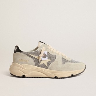 Golden Goose Running Sole Embellished With Swarovski Crystals And Ivory Star