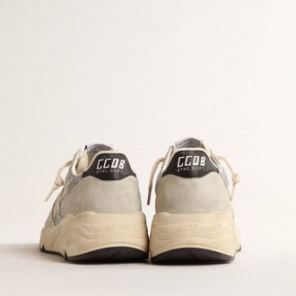 Golden Goose Running Sole Embellished With Swarovski Crystals And Ivory Star