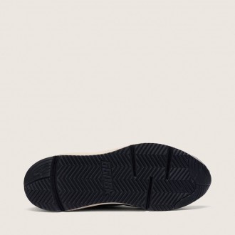 Golden Goose Running Sole In Black Nappa Leather And Suede With A White Star